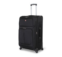 Чемодан SWISSGEAR SION, чёрный, полиэстер 750x750D добби, 46x29x80 см, 90 л