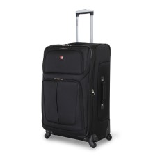 Чемодан SWISSGEAR SION, чёрный, полиэстер 750x750D добби, 46x29x80 см, 90 л