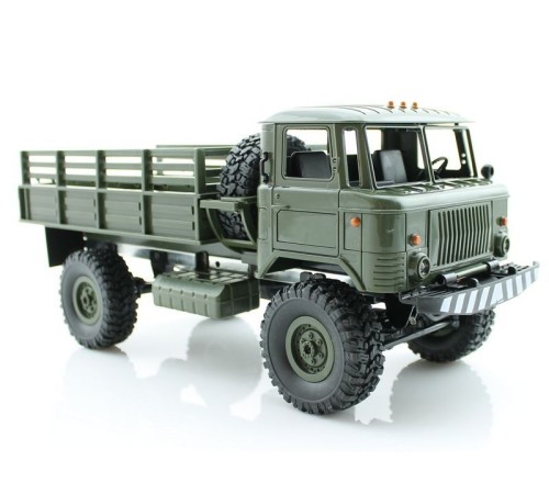 Радиоуправляемая машина WPL ГАЗ-66 грузовая (зеленая) 4WD 2.4G 1/16 KIT