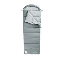 Ультралёгкий спальный мешок Naturehike M300 хлопковый с капюшоном весна осень (молния справа), 6927595701263
