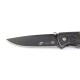 Нож складной Stinger, 71 мм (чёрный), рукоять: сталь+дерево (коричневый), картонная коробка