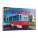Сборная модель AVD Трамвай КТМ-5М3, 1/43