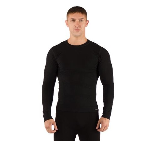 Футболка мужская Vivek / дл. рукав / комбинир 290/  черный / XXL, VIVEK9090XXL