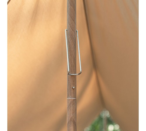 Стойка для тента Naturehike NH20PJ040 алюминиевый сплав 2.4 м, 4 секции, цвет дерево, 6927595782545