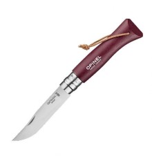 Нож Opinel №8 Trekking, нержавеющая сталь, бордовый, 002213