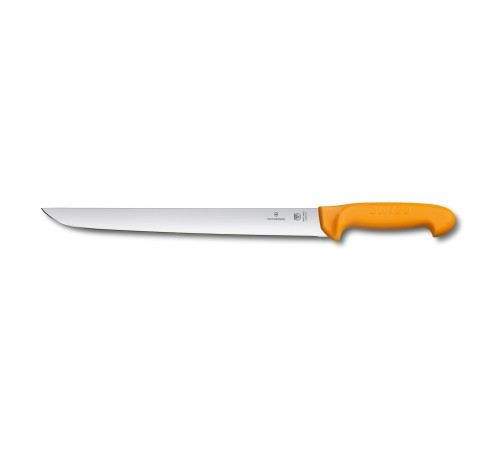 Нож для отбивной и стейка VICTORINOX Swibo с прямым лезвием 31 см, жёлтый