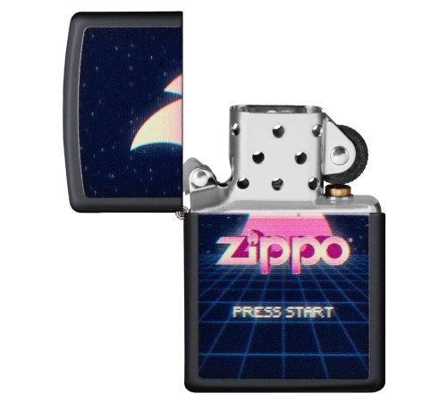 Зажигалка ZIPPO Classic с покрытием Black Matte, латунь/сталь, чёрная, матовая, 38x13x57 мм