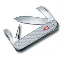 Нож перочинный VICTORINOX Pioneer, 93 мм, 6 функций, алюминиевая рукоять, серебристый