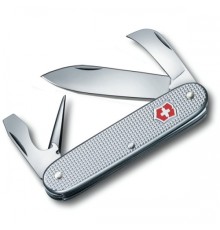 Нож перочинный VICTORINOX Pioneer, 93 мм, 6 функций, алюминиевая рукоять, серебристый