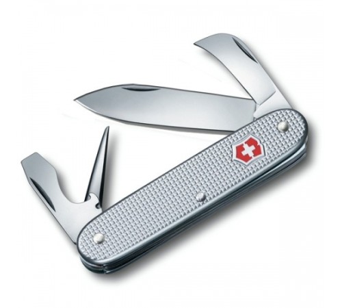 Нож перочинный VICTORINOX Pioneer, 93 мм, 6 функций, алюминиевая рукоять, серебристый