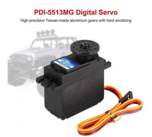 Сервомашинка цифровая JX Servo PDI-5513MG (55.6г/13.06/0.18/6V) стандартная