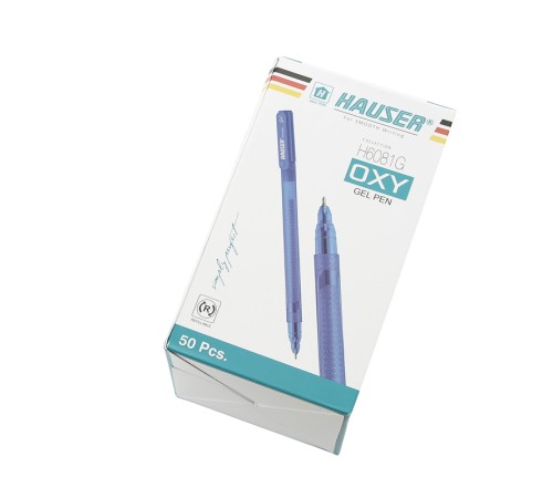 Гелевая ручка Hauser Oxy Gel, пластик, цвет синий