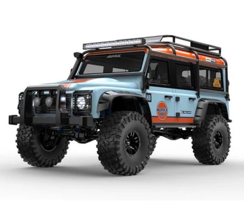 Радиоуправляемый краулер MJX Hyper Go H8H (голубой) Brushless 4WD 2.4G LED 1/8, без ЗУ и акб