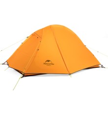 Палатка 1-местная Naturehike сверхлегкая + коврик NH18A095-D, 20D, оранжевый, 6975641886495