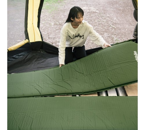 Коврик самонадувной туристический Naturehike D03 Army Green, 6927595773680