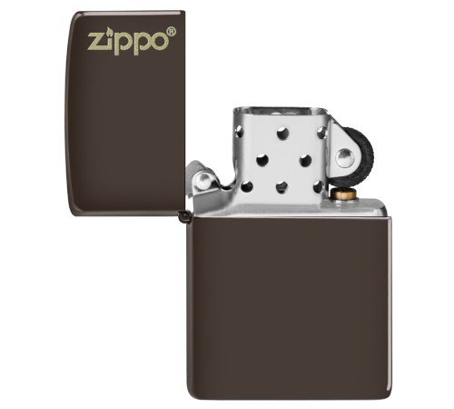 Зажигалка ZIPPO Classic с покрытием Brown Matte, латунь/сталь, коричневая, матовая, 38x13x57 мм