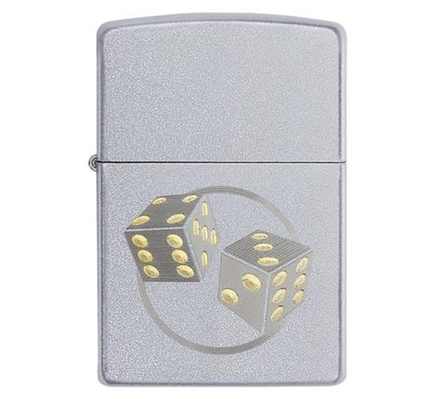 Зажигалка ZIPPO Classic с покрытием Satin Chrome™, латунь/сталь, серебристая, матовая, 38x13x57 мм
