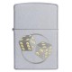 Зажигалка ZIPPO Classic с покрытием Satin Chrome™, латунь/сталь, серебристая, матовая, 38x13x57 мм