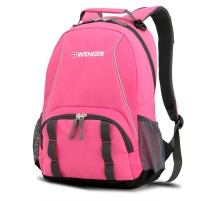 Рюкзак WENGER, розовый/серый, полиэстер 600D/добби, 32х14х45 см, 20 л