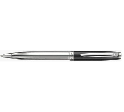 Ручка шариковая Pierre Cardin LEO 750. Цвет - черный и серебристый.Упаковка Е-2.