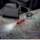 Нож-брелок VICTORINOX Swiss Lite, 58 мм, 7 функций, полупрозрачный красный