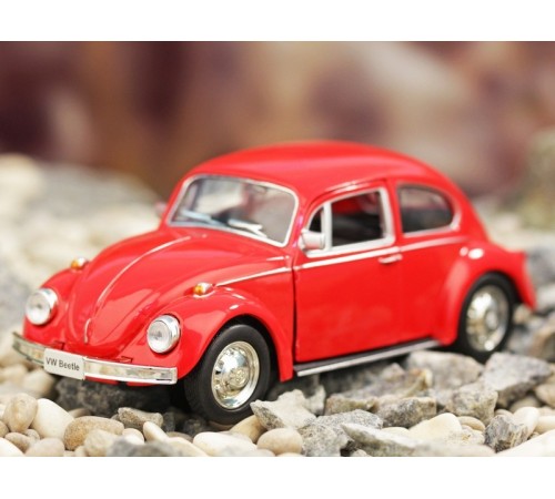 Машина Ideal 1:30-39 Volkswagen Beetle (блест. метал. фиолет.)