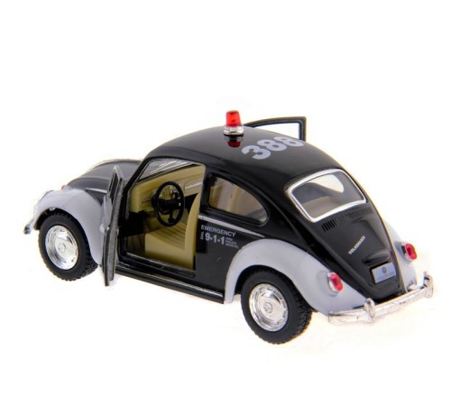 Машина Kinsmart  Volkswagen Classical Beetle (Police) инерция (1/12шт.) 1:32 б/к
