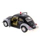 Машина Kinsmart  Volkswagen Classical Beetle (Police) инерция (1/12шт.) 1:32 б/к
