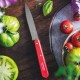 Нож столовый Opinel №113, деревянная рукоять, блистер, нержавеющая сталь, красный 003119
