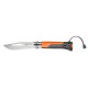 Нож Opinel №8 Outdoor Earth, оранжевый, 001577
