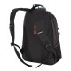 Рюкзак SWISSGEAR, черный/бирюзовый, фьюжн/2 мм рипстоп, 32x15x46 см, 22 л