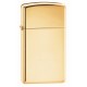 Зажигалка ZIPPO Slim® с покрытием High Polish Brass, латунь/сталь, золотистая, 29x10x60 мм