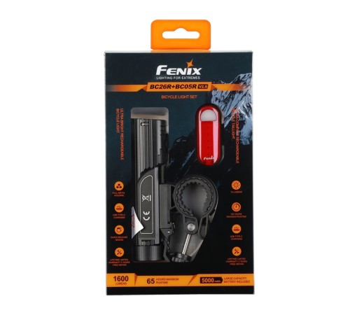 Набор Велофары Fenix BC26R+BC05R V2.0, BC26RBC05RV20