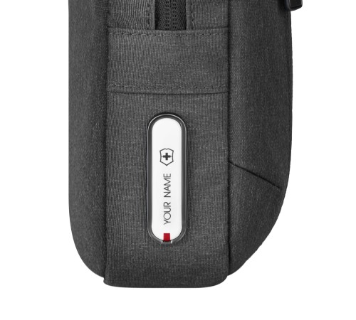 Сумка через плечо VICTORINOX Architecture Urban 2 Crossbody Bag,серый, полиэстер/кожа, 9x22x28 см,6л