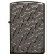 Зажигалка ZIPPO Armor™ с покрытием High Polish Black Ice®, латунь/сталь, чёрная, 38x13x57 мм