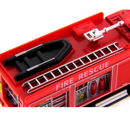 Машина Kinsmart Пожарная машина Rescue Fire Engine инерция (1/12шт.) б/к