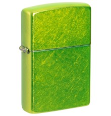 Зажигалка ZIPPO Classic с покрытием Lurid™, латунь/сталь, зеленая, глянцевая, 38x13x57 мм