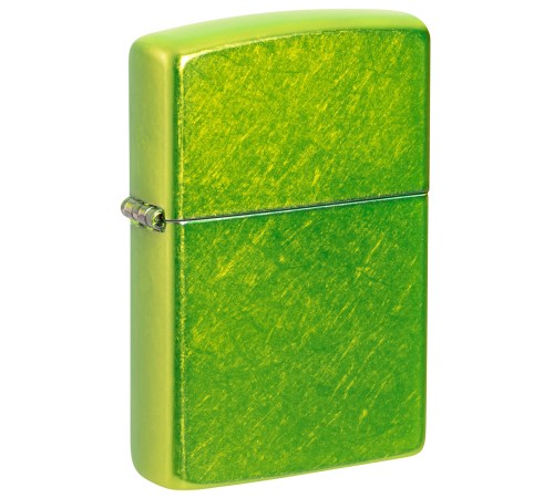 Зажигалка ZIPPO Classic с покрытием Lurid™, латунь/сталь, зеленая, глянцевая, 38x13x57 мм
