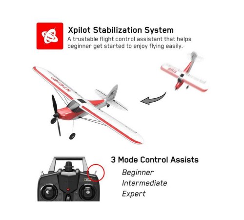 Радиоуправляемый самолет Volantex RC Sport Cub 500мм 2.4G 4ch LiPo RTF with Gyro