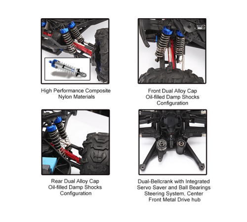 Радиоуправляемая трагги Remo Hobby EVO-R TWINS MOTOR (зеленая) 4WD 2.4G 1/8 RTR