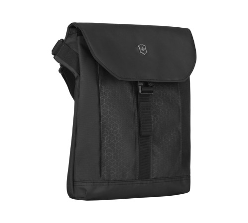 Сумка наплечная VICTORINOX Altmont Original Flapover Digital Bag, чёрная, нейлон, 26x10x30 см, 7 л