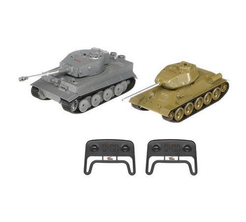 Радиоуправляемый танковый бой Torro Т34/85 и Tiger 1 1/30, RTR