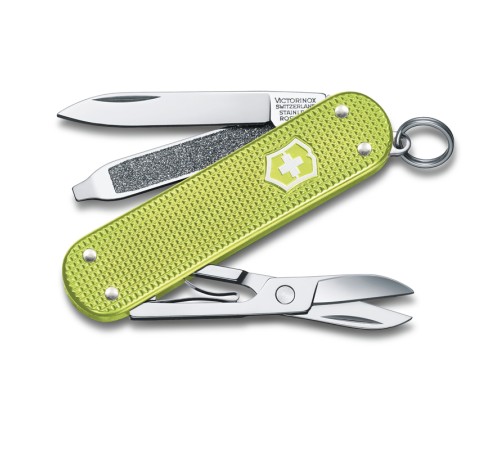 Нож-брелок Classic SD Alox Colors Lime Twist VICTORINOX 0.6221.241G