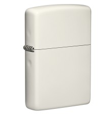 Зажигалка ZIPPO Classic с покрытием Glow In The Dark, латунь/сталь, белая, матовая, 38x13x57 мм