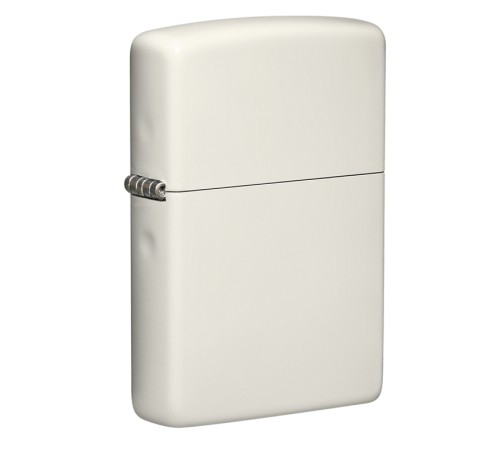 Зажигалка ZIPPO Classic с покрытием Glow In The Dark, латунь/сталь, белая, матовая, 38x13x57 мм