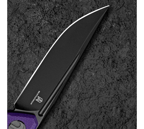 Нож Bestechman Mini Dundee сталь D2, рукоять G10 фиолетовая