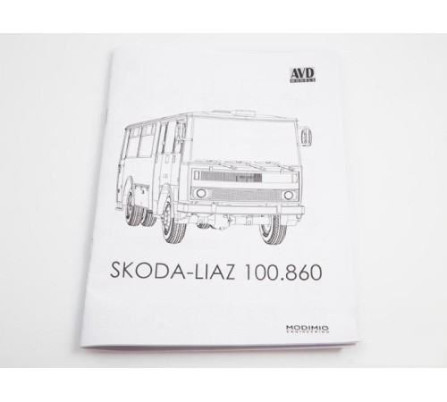 Сборная модель AVD Автобус Skoda-Liaz 100.860, 1/43