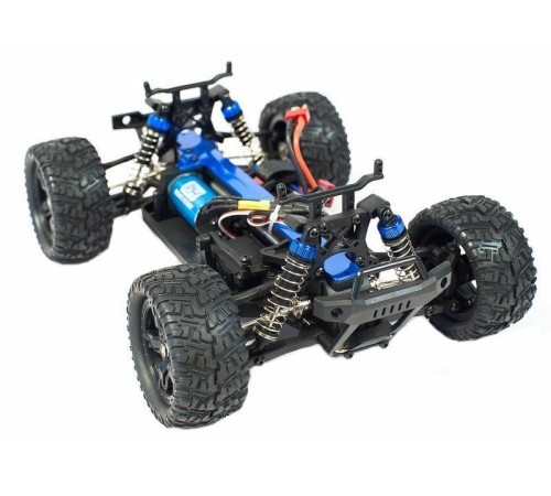 Радиоуправляемый монстр Remo Hobby SMAX Brushless (синий) 4WD 2.4G 1/16 RTR