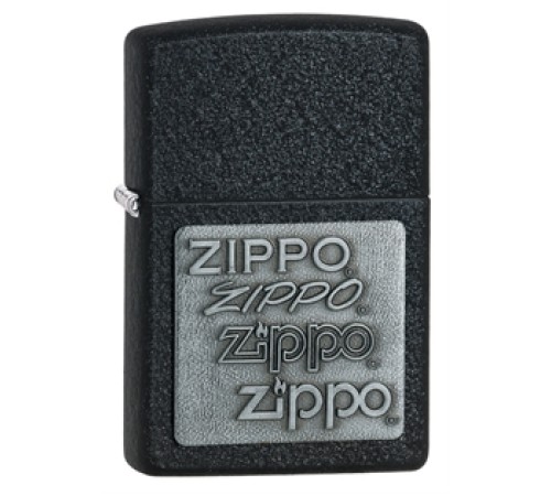 Зажигалка ZIPPO Classic с покрытием Black Crackle™, латунь/сталь, чёрная, матовая, 38x13x57 мм
