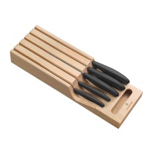 Набор из 5 кухонных ножей VICTORINOX, в подставке из бука, 43x6,5x14,5 см, 2,14 кг